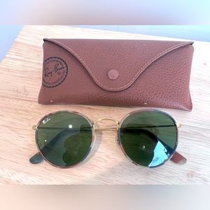 Authentic Round Camo Ray Bans w/ Case